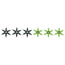 Backorder - Z Hunter 6 Point Throwing Star Set 4"