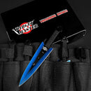 Target Master 6 Set Falcon Electric Blue Arrow Head Throwing Knife Set 6"