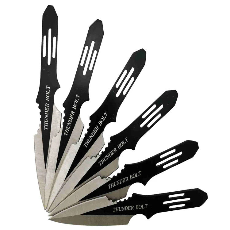 Target Master 6 Set Thunder Bolt Throwing Knife Set 5 1/2"