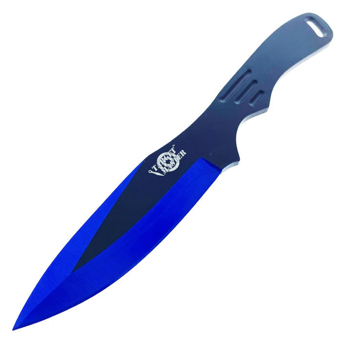 Target Master 3 Set Blue Jack Ripper Style Throwing Knife Set 8"