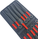 Target Master 12 Set Kunai Black/Red Throwing Knife Set 8.5"
