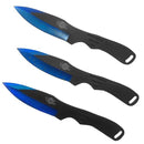 Target Master 3 Set Blue Jack Ripper Style Throwing Knife Set 8"