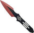 Target Master 3 Set Black/Red Thunderbolt Throwing Knife Set 5.5"