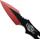 Target Master 3 Set Black/Red Thunderbolt Throwing Knife Set 5.5"