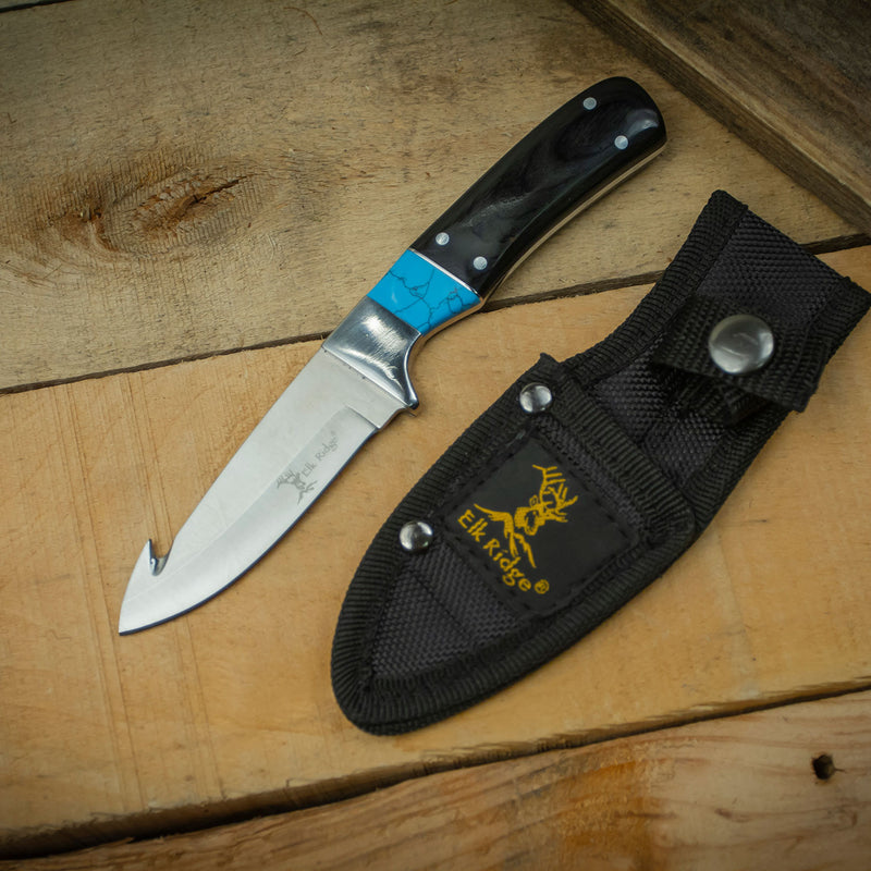 Elk Ridge 6.85" Gut Hook Blade Knife