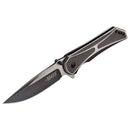 Elite Tactical 8″ Drop Point Stonewash/Satin Manual Folding Knife