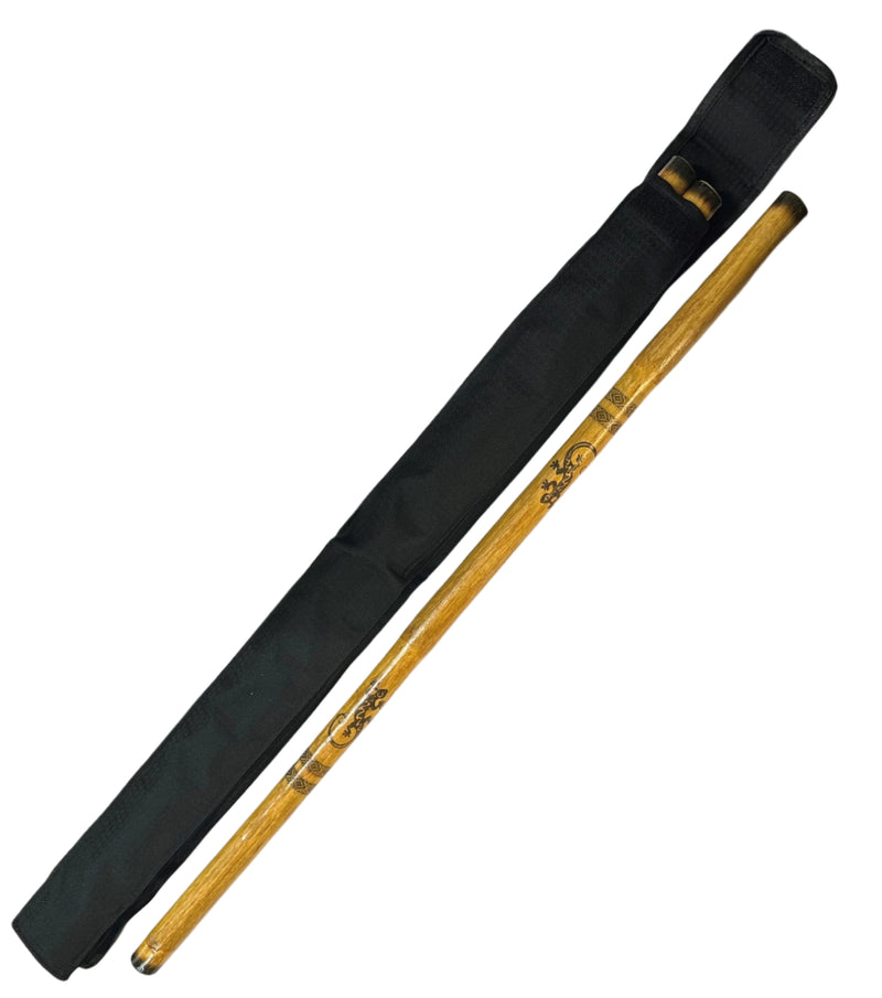 Filipino Rattan Stick Burnt with Lizard Design 28" x 7/8"