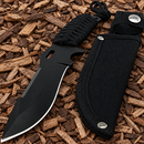 Survivor 9.25" Reverse Serrated Cord Wrap Handle Fixed Blade Knife