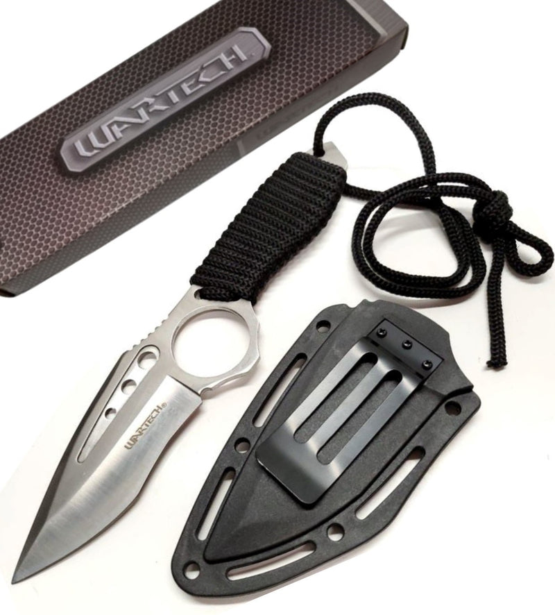 Wartech 9" Tactical Paracord Fixed Blade Knife