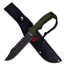 MTech USA Green Fixed Blade 12.5" Knife