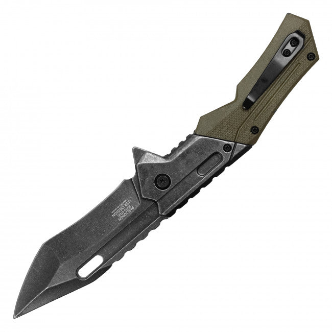 Milspec Tactical 8 1/4" Green Pocket Knife