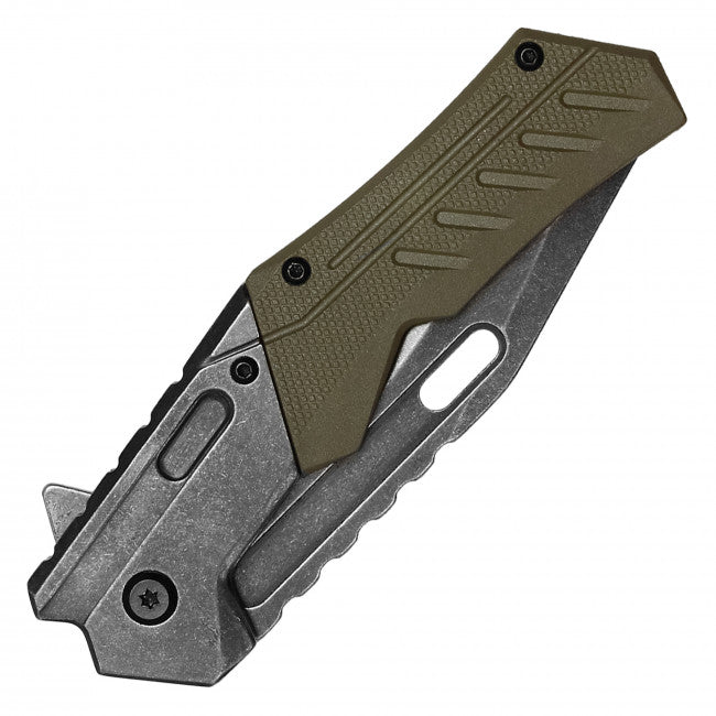 Milspec Tactical 8 1/4" Green Pocket Knife