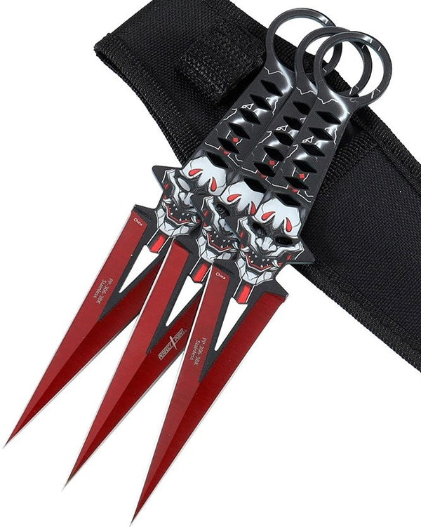 Perfect Point Horror Show Kunai Throwing Knife Set 8″