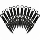 Backorder - Perfect Point 12 Set Black Cord Wrap Throwing Knife Set 6.5"