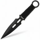 Backorder - Perfect Point 12 Set Black Cord Wrap Throwing Knife Set 6.5"