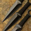 Backorder - Perfect Point Black Kunai Throwing Knife Set 6.5"