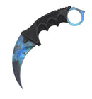 Snake Eye Night Sky Karambit Tactical Fixed Blade 7.75″ Knife