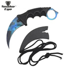 Snake Eye Night Sky Karambit Tactical Fixed Blade 7.75″ Knife