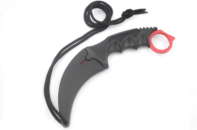 Snake Eye Red Karambit Tactical Fixed Blade 7.75″ Knife