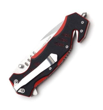 MTech USA 8" Red/Black Rescue Folding Knife