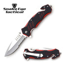 MTech USA 8" Red/Black Rescue Folding Knife