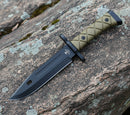 Snake Eye 13.25" Tactical Drop Point Fixed Blade Knife