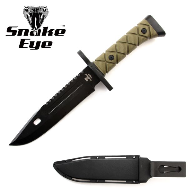 Snake Eye 13.25" Tactical Drop Point Fixed Blade Knife