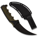 Backorder - Snake Eye 9" Jungle Karambit Style Fixed Blade Knife
