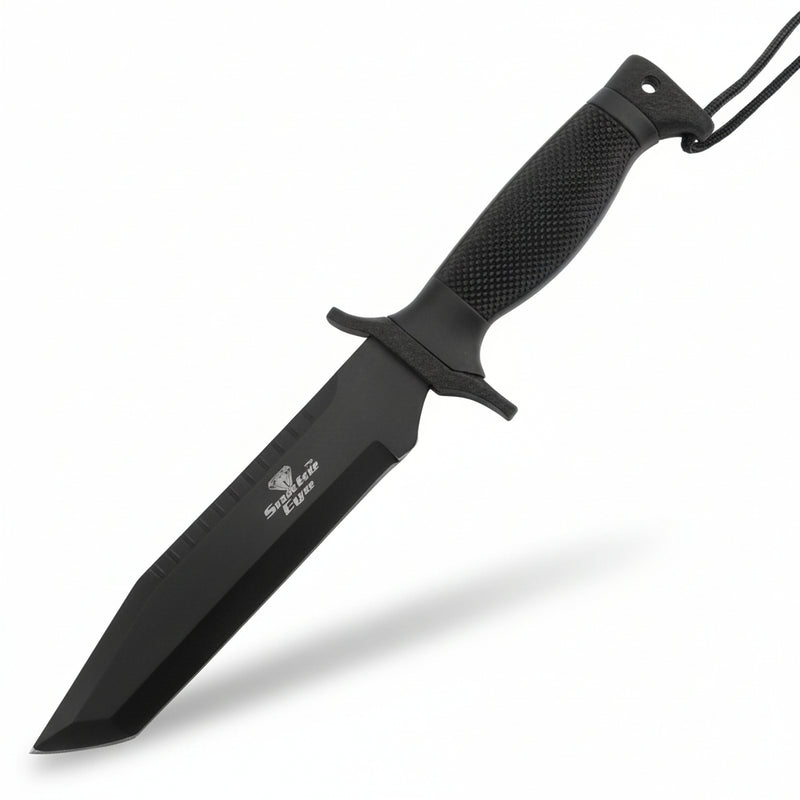 Snake Eye 12" Black Tactical Fixed Blade Tanto Knife