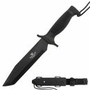 Snake Eye 12" Black Tactical Fixed Blade Tanto Knife