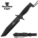 Snake Eye 12" Black Tactical Fixed Blade Tanto Knife