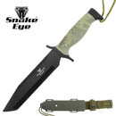 Snake Eye 12" Camo Tactical Fixed Blade Tanto Knife
