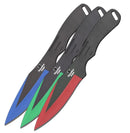 Snake Eye Striker Drop Point Throwing Knife Set 9"