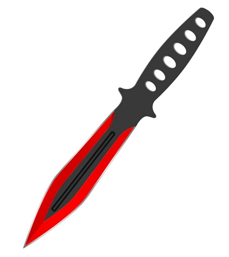 Snake Eye Coloured Spearpoint Throwing Knife Set 9"