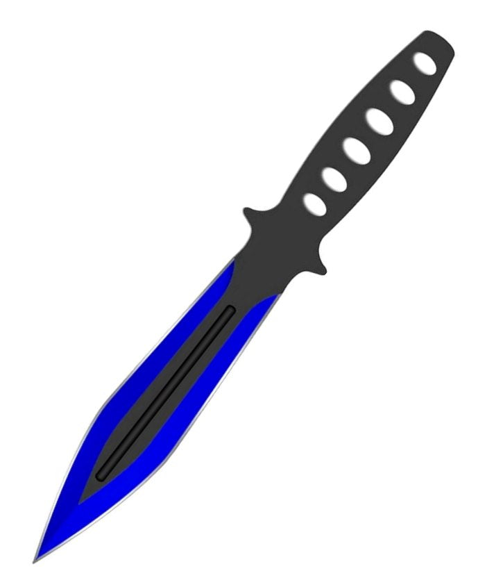 Snake Eye Coloured Spearpoint Throwing Knife Set 9"