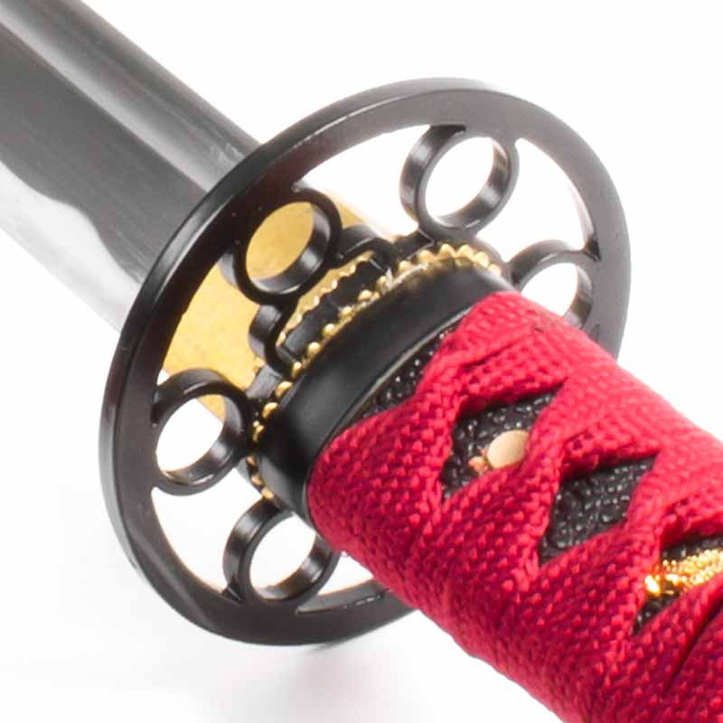 41″ Musha Hand Forged Red ‘Enso’ Circles Samurai Sword