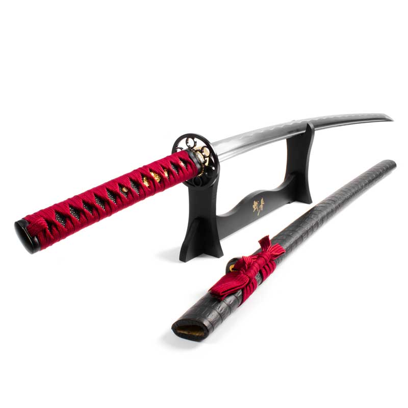 41″ Musha Hand Forged Red ‘Enso’ Circles Samurai Sword