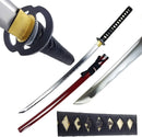 41″ Musha Burgundy 'Five Rings' Samurai Sword