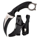 Backorder - Survivor 8.75" Tactical Blk/Silver Fixed Blade Karambit