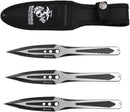 USMC Marines 9" Black/Silver Striker Throwing Knife Set