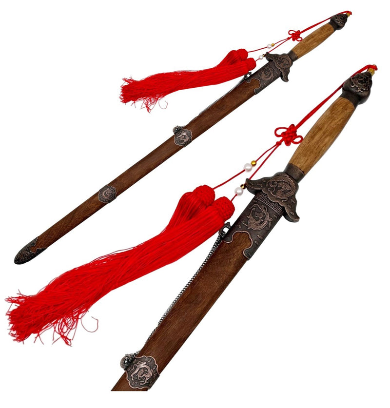 39" Tai Chi Sword Brown Wood Scabbard