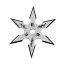 Blades USA Silver 6 Point Dragon Throwing Star 4"