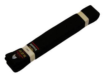 'Meijin' 50mm Wide Cotton Black Belt