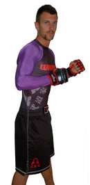 Graded Long Sleeve Rash Guard Black/Purple