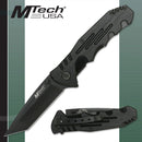 MTech USA 7.5" Black Tanto Folding Knife