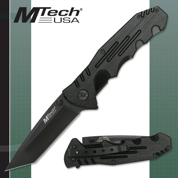 MTech USA 7.5" Black Tanto Folding Knife