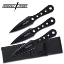 Perfect Point Black Arrowpoint Throwing Knife Set 6.5″