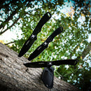 Perfect Point Black Spider Throwing Knife Set 8″