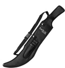 Tactical Master 26" Black/Silver Machete Sword with 3 Throwing Knives