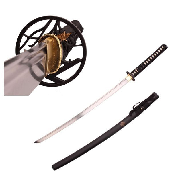 41″ Musha Hand Forged Toyotomi Hideyoshi Golden Leaf Samurai Sword